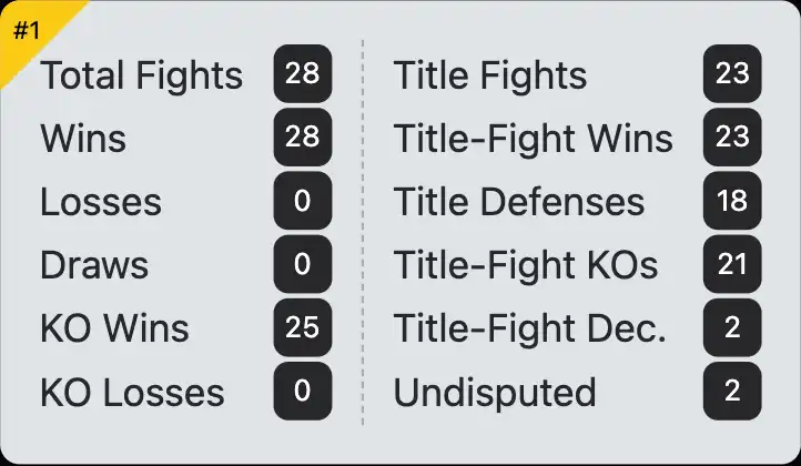 Naoya Inoue boxing record